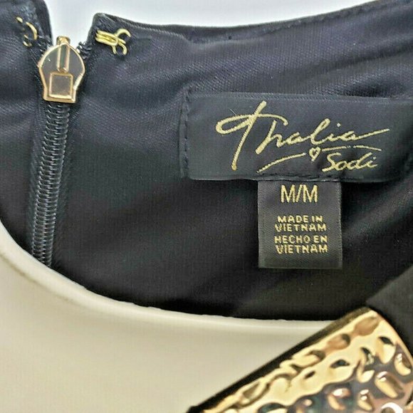 Thalia Sodi Fortaleza Macy's Deep Black Dress Med - Picture 13 of 14